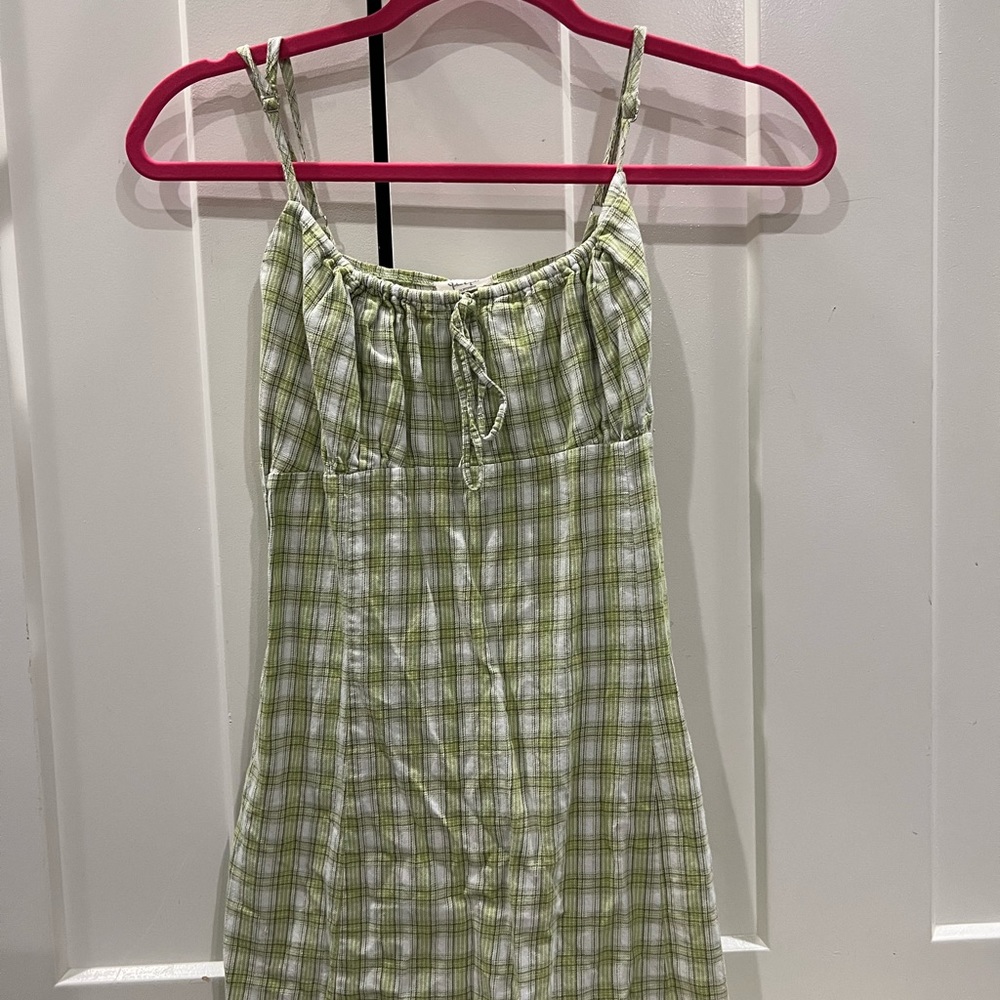 Brandy Melville dress. In green and white.